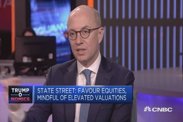 State Street: Favor equities, mindful of elevated valuations