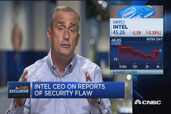 Intel CEO: Google researchers identified security issue