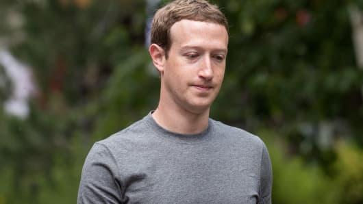 Mark Zuckerberg, chief executive officer and founder of Facebook