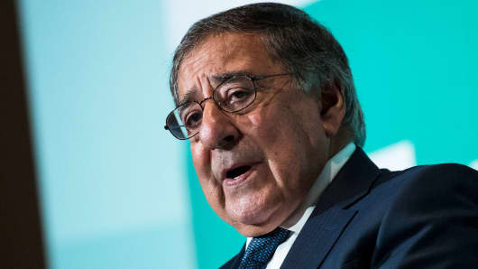 Leon Panetta, former U.S. Defense Secretary and former director of the Central Intelligence Agency, speaks during a discussion on countering violent extremism, at the Ronald Reagan Building and International Trade Center, October 23, 2017 in Washington, DC.