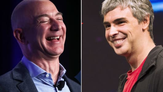 Jeff Bezos and Larry Page