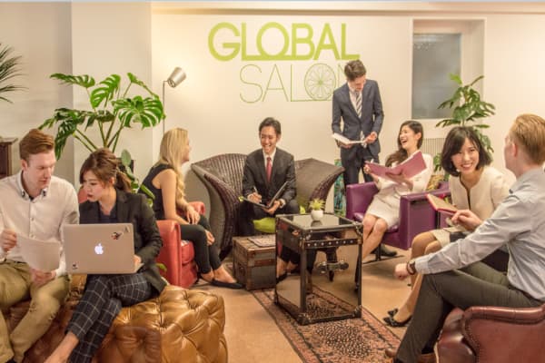 The Global Salon at Pasona's headquarters in Tokyo, Japan