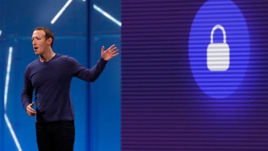 Facebook CEO Mark Zuckerberg speaks at Facebook's annual F8 developer conference in San Jose, California, USA, on May 1, 2018.
