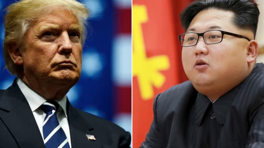 President Donald Trump and North Korean leader Kim Jong-Un.