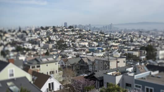 City skyline views in San Francisco, California, U.S., on Friday, Feb. 12, 2016
