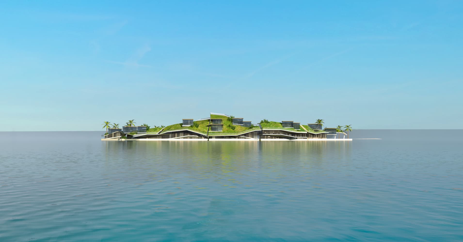 A floating Pacific island is in the works with its own government, cryptocurrency and 300 houses