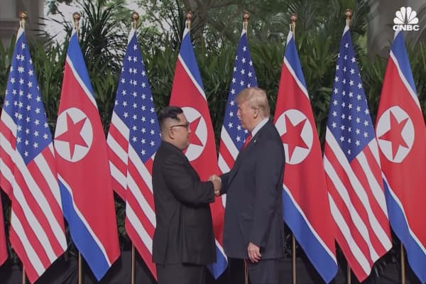 Here are some moments from President Trumps meeting with Kim Jong Un