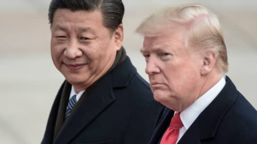 China's President Xi Jinping and U.S. President Donald Trump