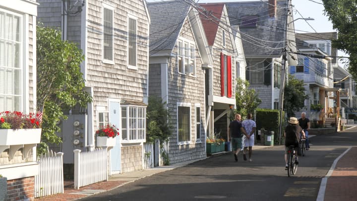 Provincetown, a small coastal resort, is located at the extreme tip of Cape Cod.