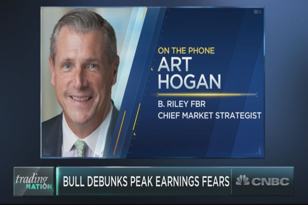 Peak earnings season fears are overblown, says market strategist Art Hogan