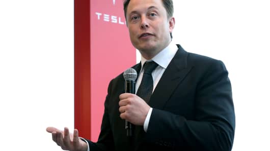 Elon Musk, co-founder and chief executive officer of Tesla 