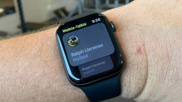 There's a walkie-talkie function in the new watchOS software.