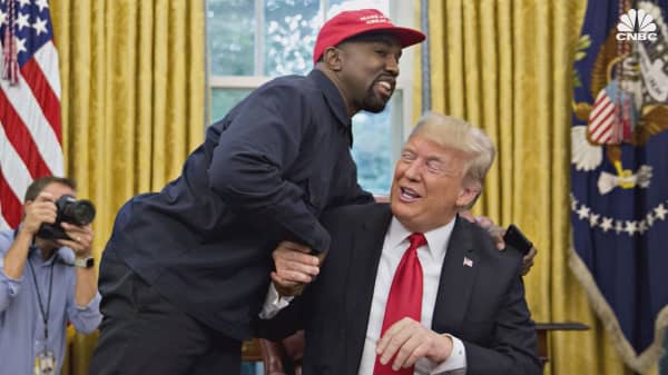 Image result for kanye west and trump