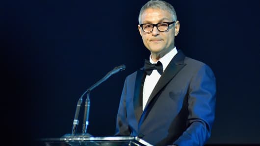Ari Emanuel speaks onstage during the 2017 LACMA Art + Film Gala Honoring Mark Bradford and George Lucas presented by Gucci at LACMA on November 4, 2017 in Los Angeles, California.Â 