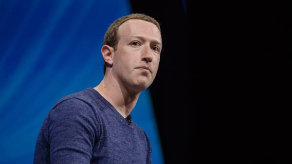 Mark Zuckerberg, chief executive officer and founder of Facebook Inc., listens during the Viva Technology conference in Paris, France, on Thursday, May 24, 2018. 