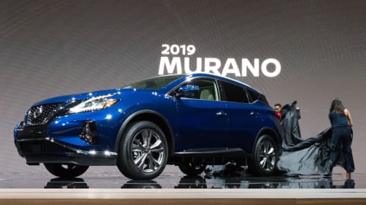The 2019 Nissan Murano is unveiled at AutoMobility LA, the trade show ahead of the LA Auto Show, November 28, 2018, at the Los Angeles Convention Center. 