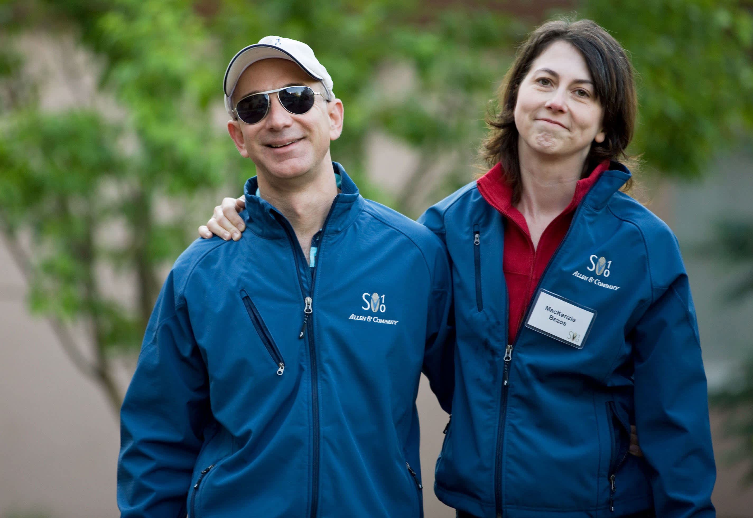 Image result for jeff and mackenzie bezos