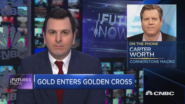 Gold is entering a 'golden cross' and it could point to huge rally