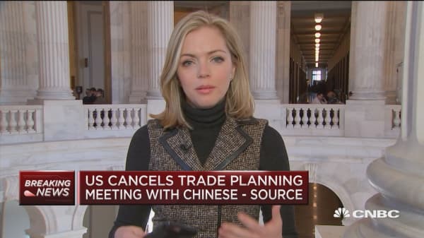 US cancels trade planning meeting with Chinese delegation