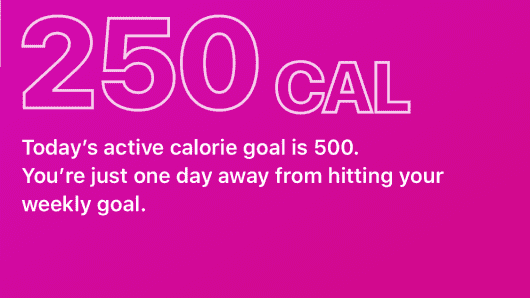 Users can set weekly calorie goals with the Attain app