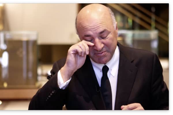 Kevin O'Leary sheds a tear when he sees his Patek Philippe for the first time.