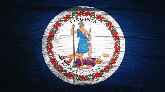 Flag of Virginia, USA