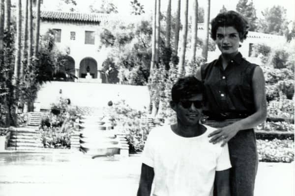 Jacqueline and John F. Kennedy on their honeymoon at the Beverly House